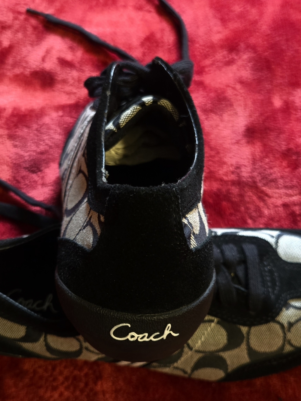 Coach Women Black Signature C Sneaker - Picture 3 of 5